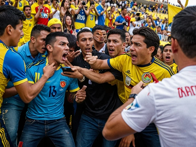 Darwin Nunez of Uruguay Involved in Heated Clash with Colombian Fans during Copa America Semifinals